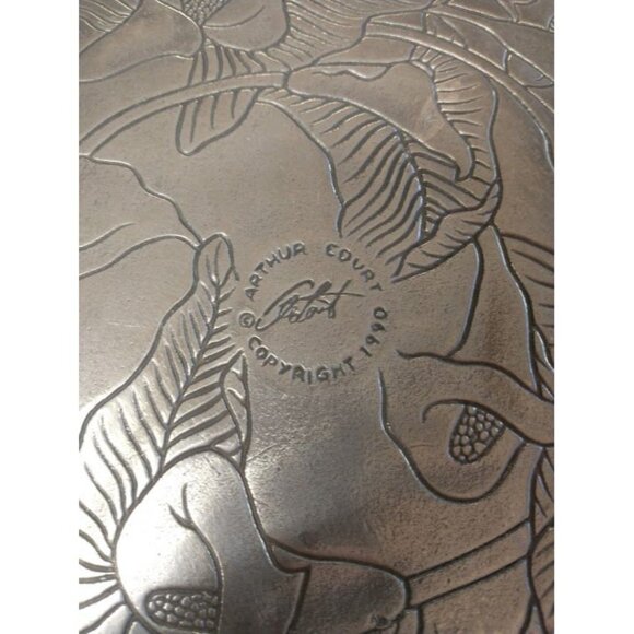 Vintage 1990 Arthur Court Calla Lilies Serving Platter Tray - Picture 4 of 5